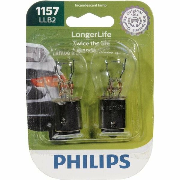 Phillips LONG LIFE MINIATURE BULB, 2PK 1157LLB2